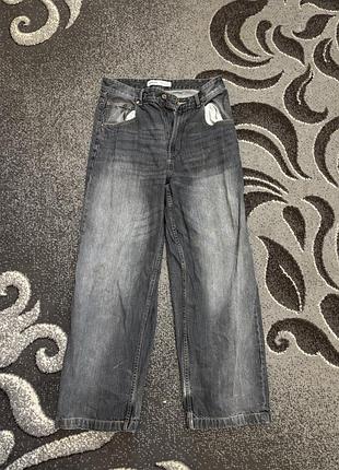 Джинси чоловічі bershka super baggy сірі