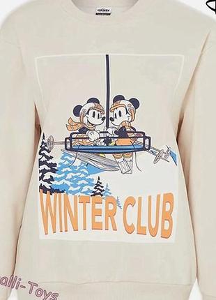 Світшот жіночий disney міккі маус молочний