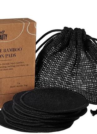 Cult beauty reusable bamboo cotton pads багаторазові бамбукові косметичні диски для делікатного очищення шкіри та зняття макіяжу