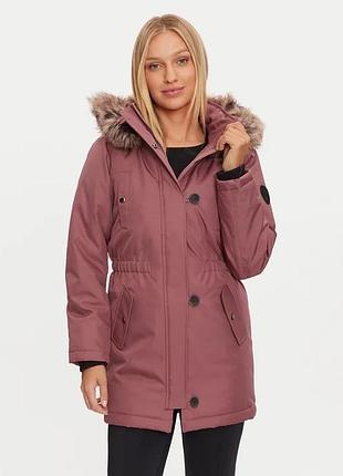 Куртка зимова парка рожевий regular fit