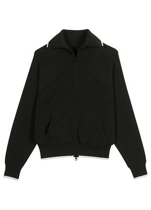 Кардиган на блискавці з широким коміром-стійкою ba&sh  gilet dimo noir
оригінал