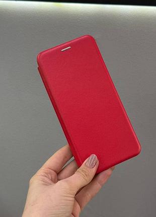 Защитный чехол-книжка для samsung a21s, качественный чехол-книжка для телефона samsung a21s с защитой экрана (красный)