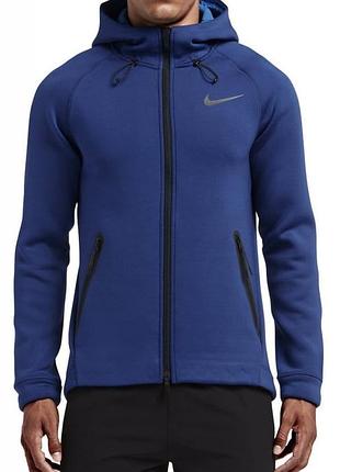 Худи сохуди nike tech fleece blue therma