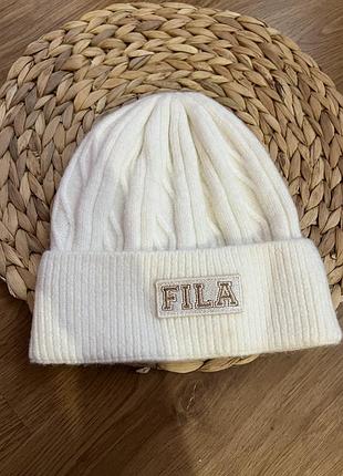 Шапка жіноча fila біла