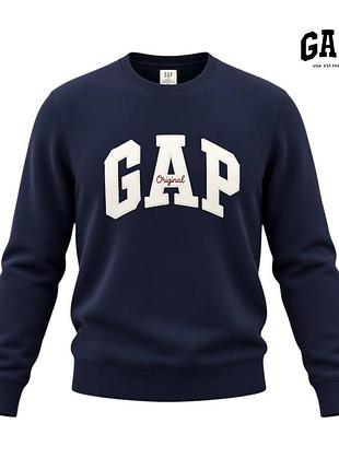 Оригинальный мужской свитшот gap размер м на флисе мужская кофта гап котоновый лонгслив реглан мужское худи лонг батник толстовка водолазка геп а1