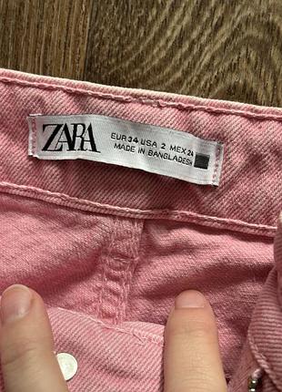 Рожеві джинси zara 3