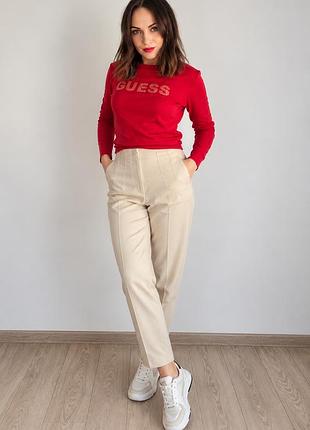Бежевые брюки zara, р. m