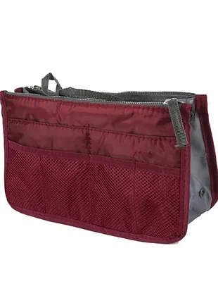 Органайзер memos bag in bag maxi бордовий