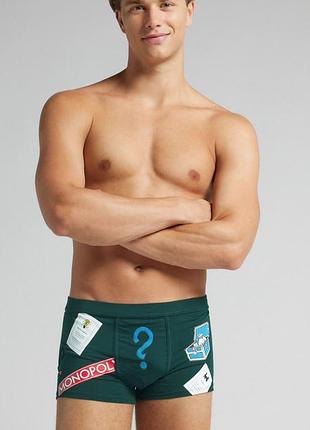 Чоловічі боксери intimissimi uomo monopoly (зелені/темні) | розміри: m, l, xxl | 390 грн | outlettini