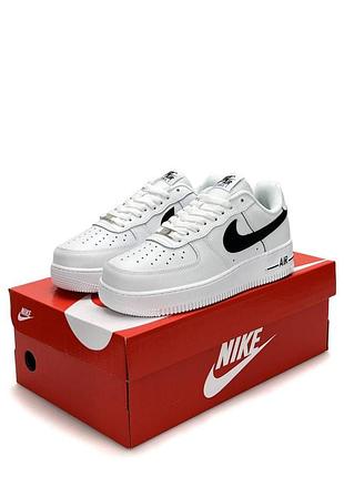 Мужские кроссовки nike air force 1 '07 m white black