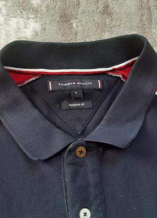 Чоловіче поло tommy hilfiger, червоне, синє 2