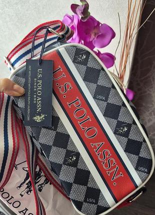 Сумка жіноча u.s. polo assn. diamond stripe (синій)