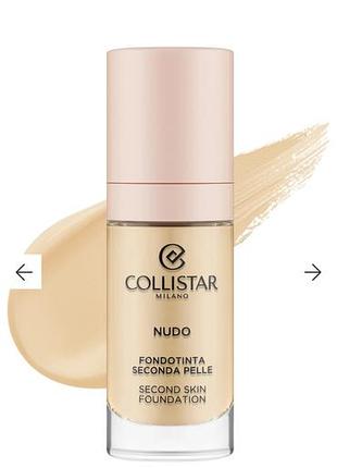 Тональний крем collistar nudo second skin foundation