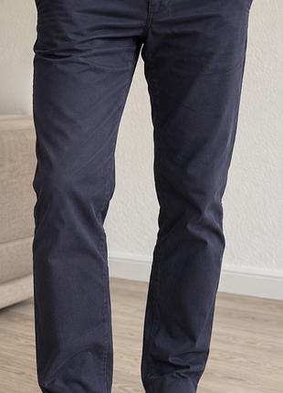 Стильные мужские чиносы h&amp;m regular fit w29 темно-синие – универсальная классика