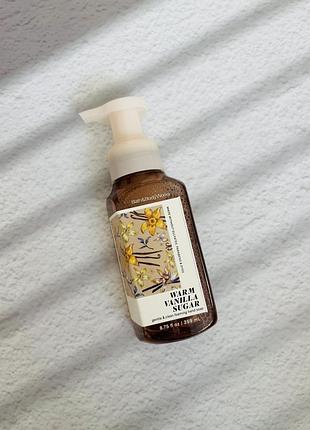 Мило пінка warm vanilla sugar bath and body works