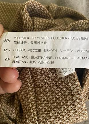 Стильні укорочені брюки zara basic у текстурний принт. 7