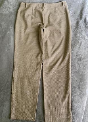 Стильні укорочені брюки zara basic у текстурний принт. 5
