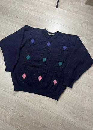 Винтажный свитер шерстяной lyle scott