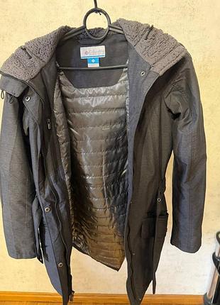 Зимова парка columbia xs, тепла, omni-heat, з хутром