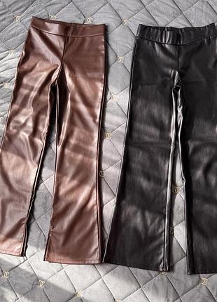 Штани лосіни з екошкіри h&m 8-9 років 128-134 см