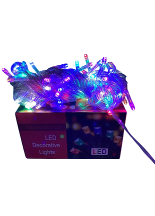 Гирлянда-led 9м 80 ламп разноцветная 220v