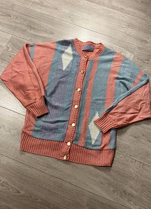 Редкий винтажный кардиган 80с 90с hers coogi