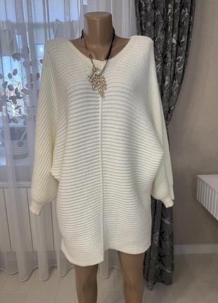 Туніка жіноча f&f knitwear в'язана молочна