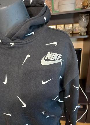 Худі для підлітків nike укорочене чорне 2