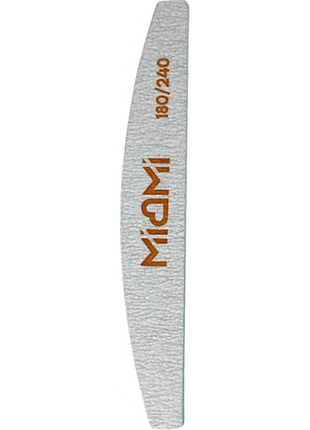 Пилка для нігтів miami half, 180/240