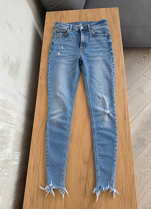 Джинси жіночі zara skinny блакитні, розмір xs