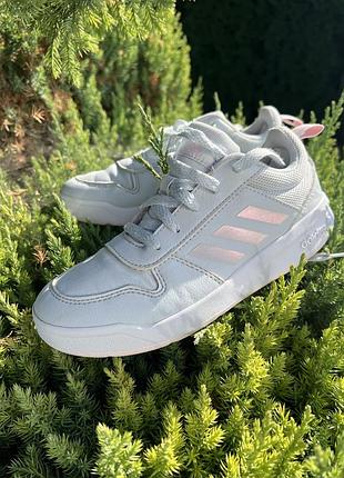 Кросівки для дівчинки adidas сіро-рожеві, 33 розмір, на осінь