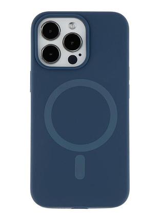 Чохол накладка glow silicone case with magsafe apple iphone 13 pro dark blue (36057_3606197)