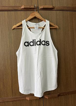 Біла майка adidas