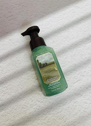 Мило пінка woodland evening bath and body works