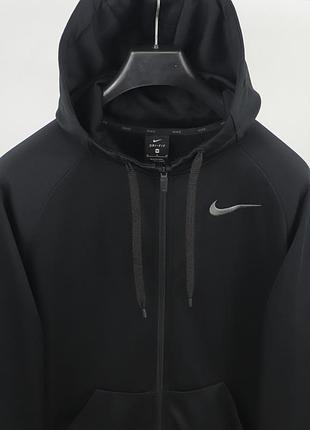 Чоловічий zip худі nike black 2