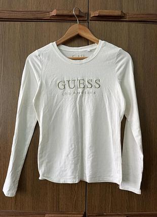 Лонгслів молочний бренду guess
