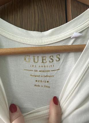 Лонгслів молочний бренду guess 3