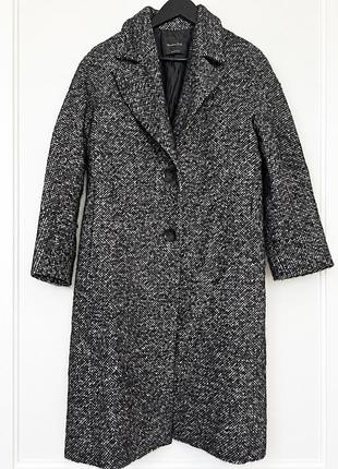 Вовняне утепленне пальто massimo dutti