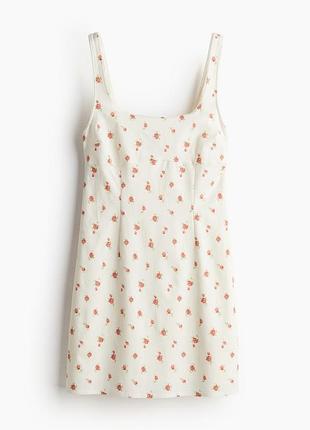 Сукня шикарна міні у квіточки h&m 4