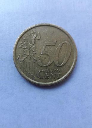 50 евроцентов 2000 года.