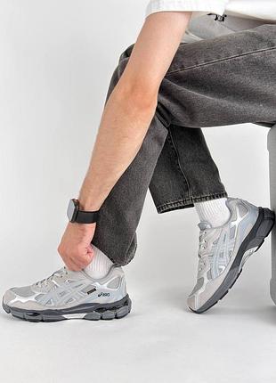 Водонепроникні кросівки asics gel-nyc gtx light grey metallic