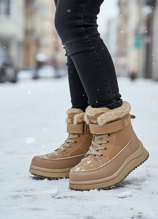 Ботинки зимние mom.m арт. 68125k, светло-коричневый