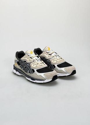 Водонепроникні кросівки asics gel-nyc gtx beige black metallic