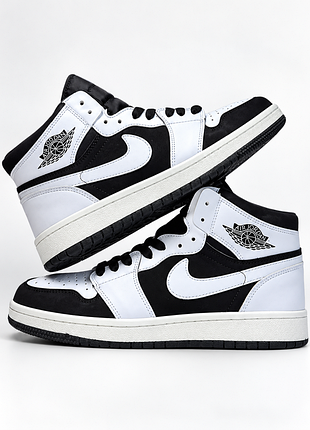 Кроссовки мужские nike air jordan 1 high white black