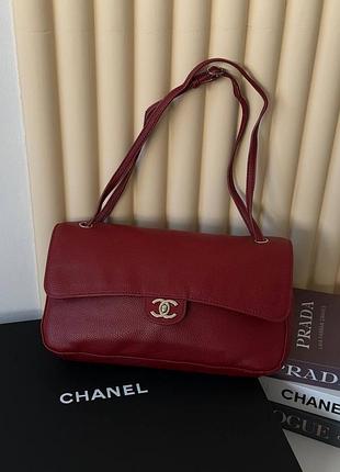 Бордова червона сумка chanel тренд сезону