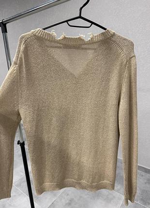 Бежевий кардиган zara 5