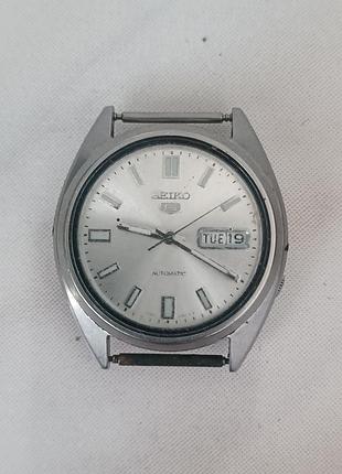 Годинник чоловічий seiko з японським механізмом, сріблястий, 40 мм.1970-х років.