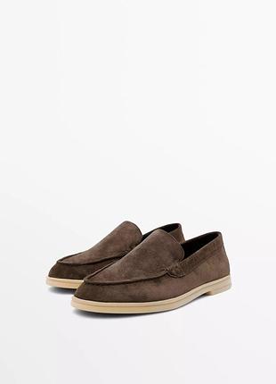 Жіночі шкіряні лофери massimo dutti 2