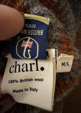 Шикарний светр з 100% сертифікованої британської вовни charl, оригінал 6
