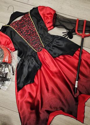 Плаття чортиці чортик дияволиця чортиця хелловін halloween